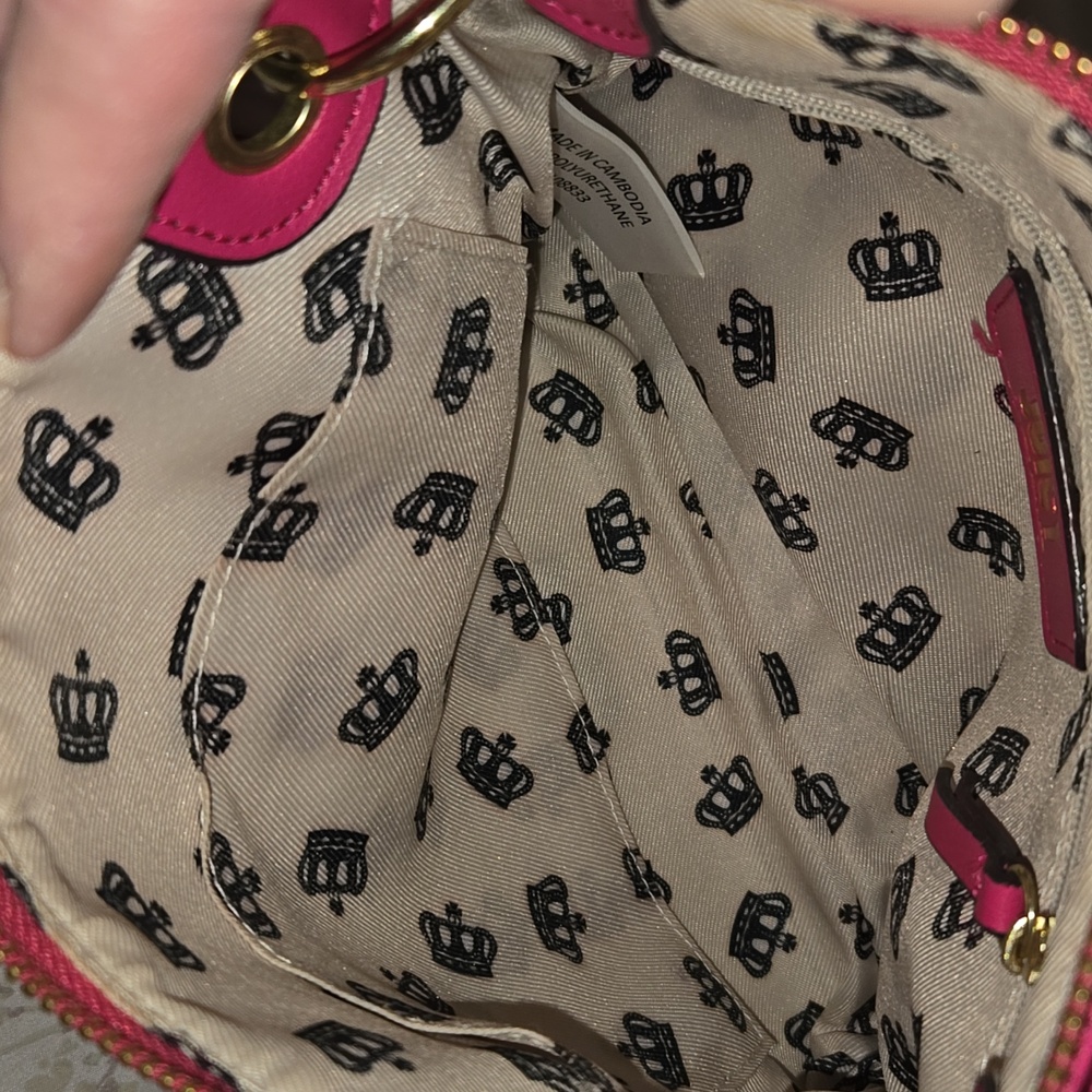 Juicy Couture Preppy Pink Fantasy Crossbody Bag - Picture 5 of 8